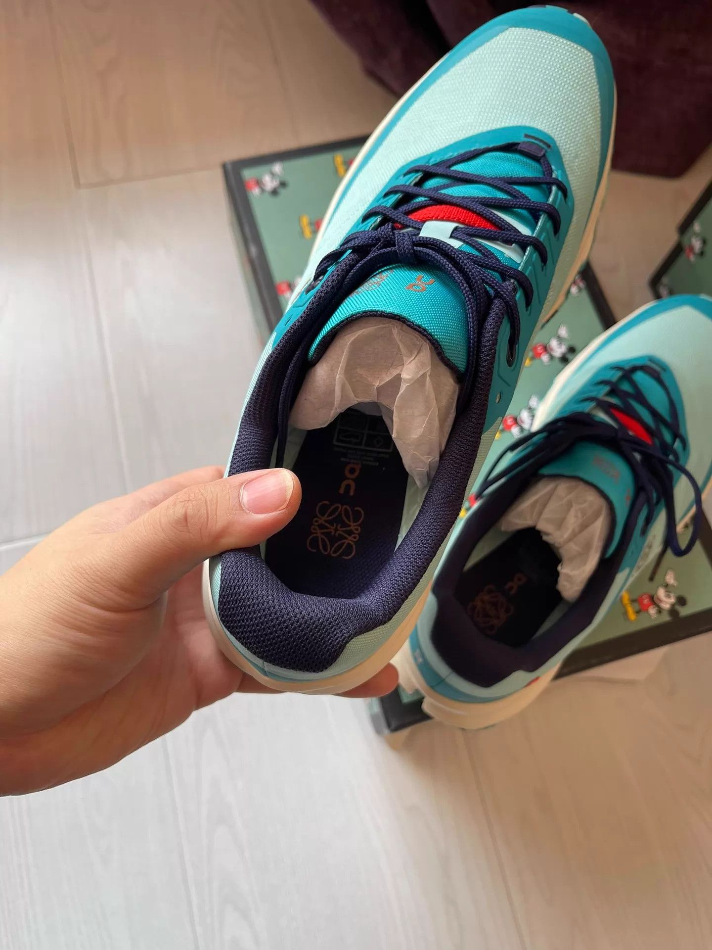 Loewe LOEWE Unisex Collab Sneakers 40 New (Side & Tongue Logo) Size US 7 / EU 40 - 6 Thumbnail
