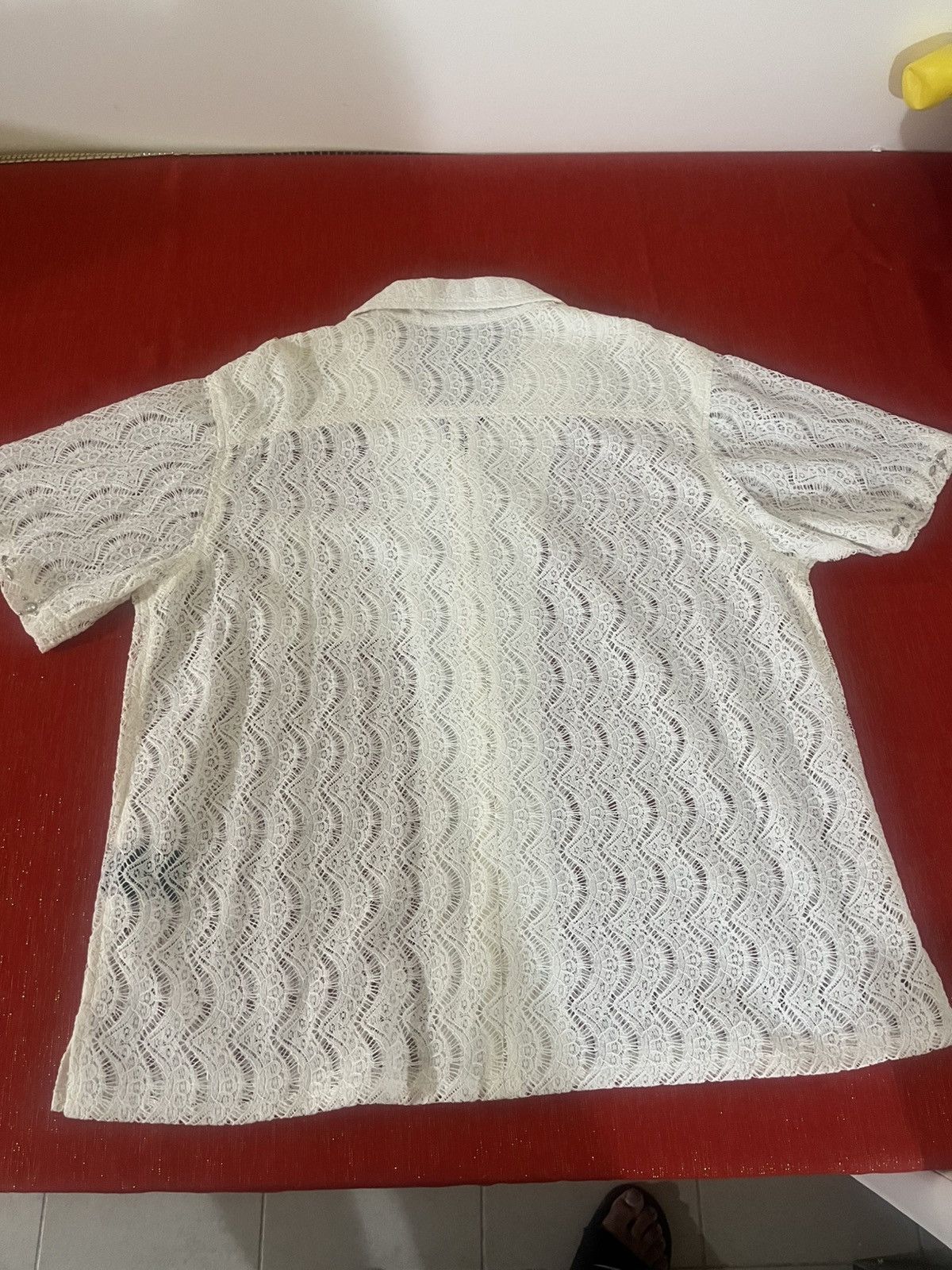 Cout de la Liberte Robbie Embellished Lace Bowling Shirt Sz Small Size US M / EU 48-50 / 2 - 11 Thumbnail