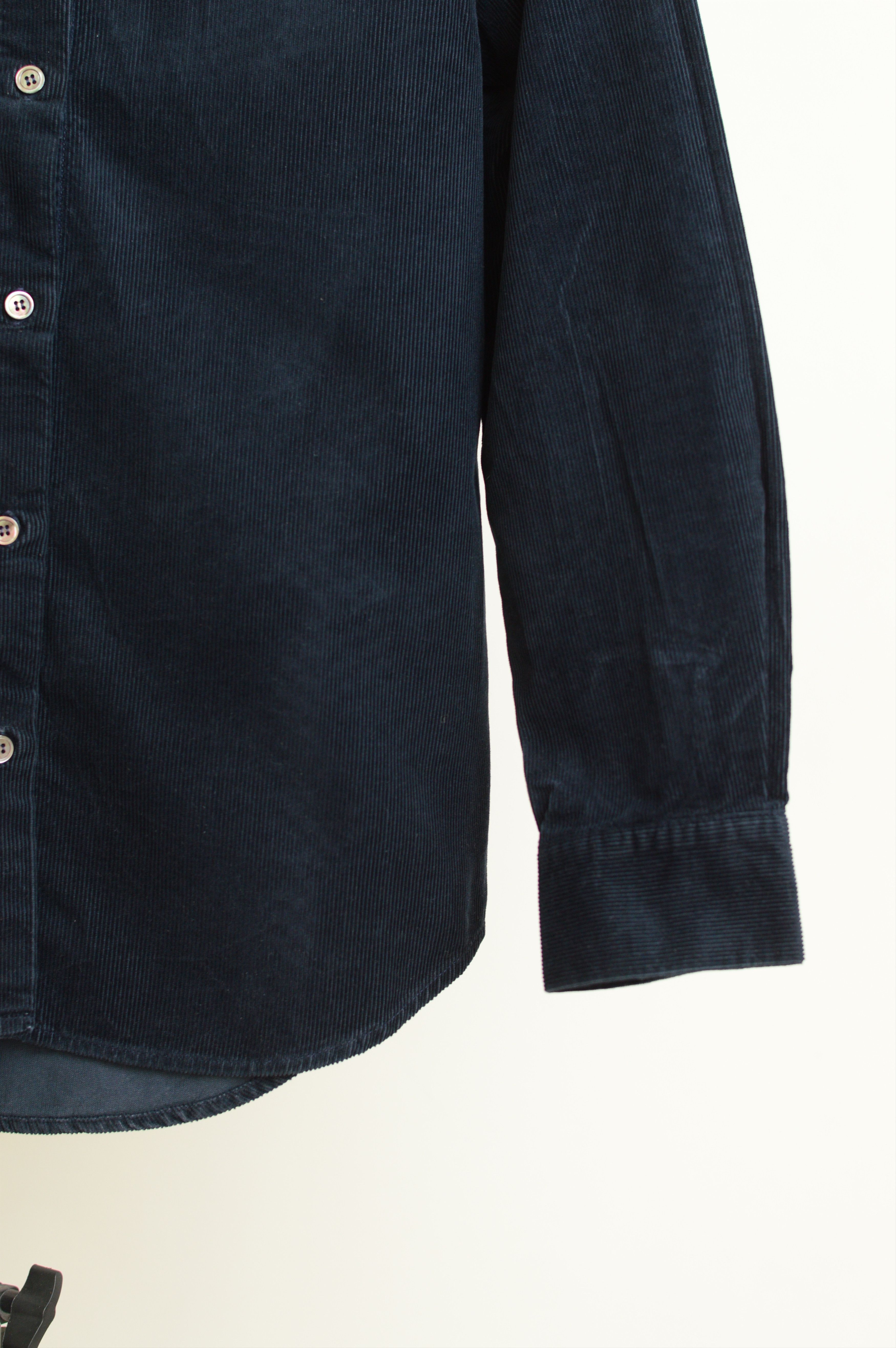 Apc Women's Navy Cotton Corduroy Button-Up Shirt Fr 36 Us 4, Women's (Size Xs) — image 3 of 6
