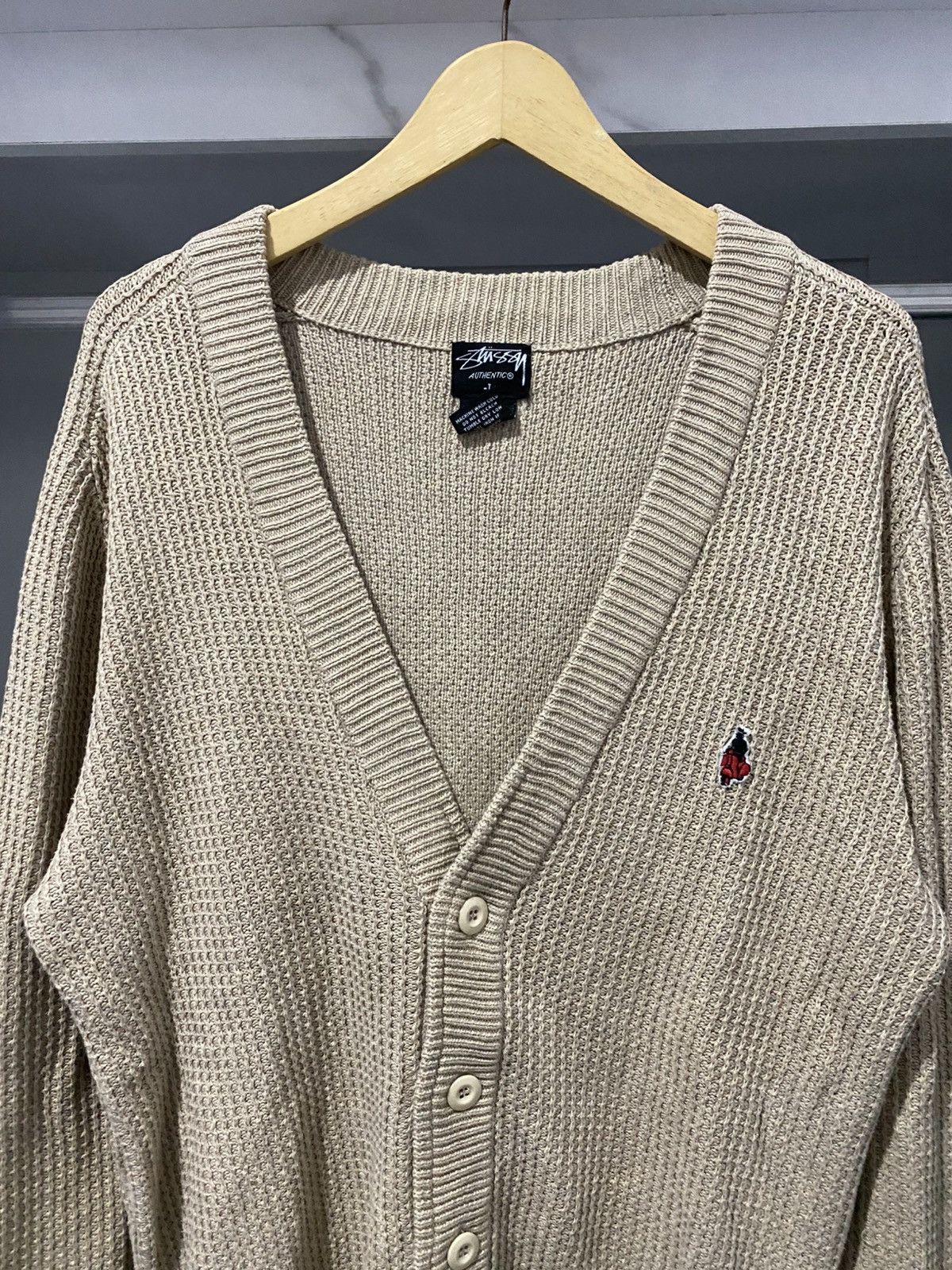 Stussy 💸BINDINGOFFER💸Stussy Vespa Logo Cardigan Knitted Rare Size US L / EU 52-54 / 3 - 2 Thumbnail
