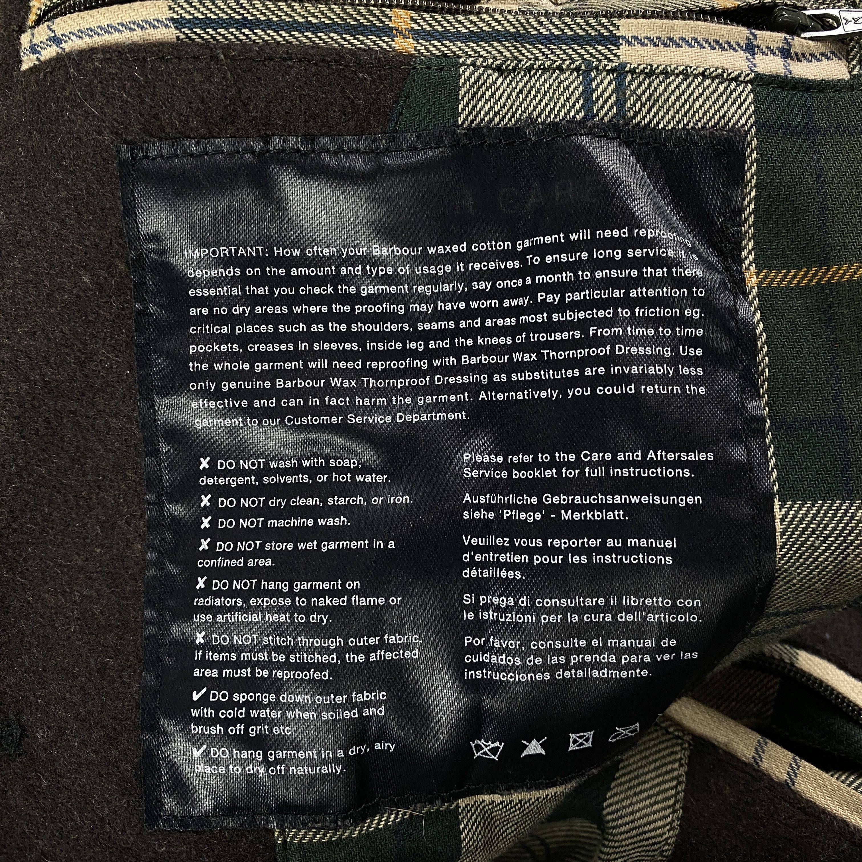 Barbour Mens Jacket Barbour Waxed Size S Cotton Size US S / EU 44-46 / 1 - 6 Thumbnail