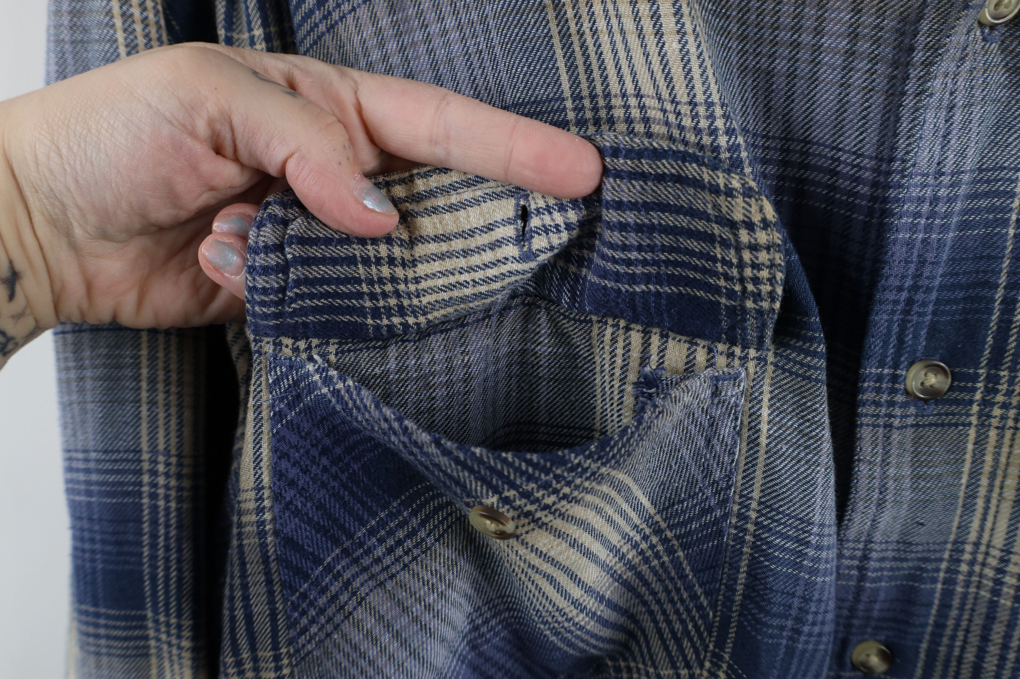 Vintage Vintage 90s Streetwear Thermal Lined Flannel Shirt Jacket Size US XL / EU 56 / 4 - 4 Thumbnail
