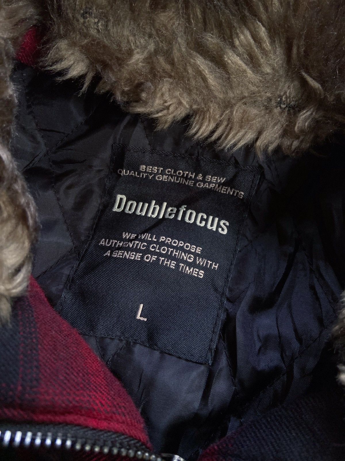 PPFM DOUBLE FOCUS BONDAGE PUNK PLAID FUR JACKET Size US M / EU 48-50 / 2 - 11 Thumbnail