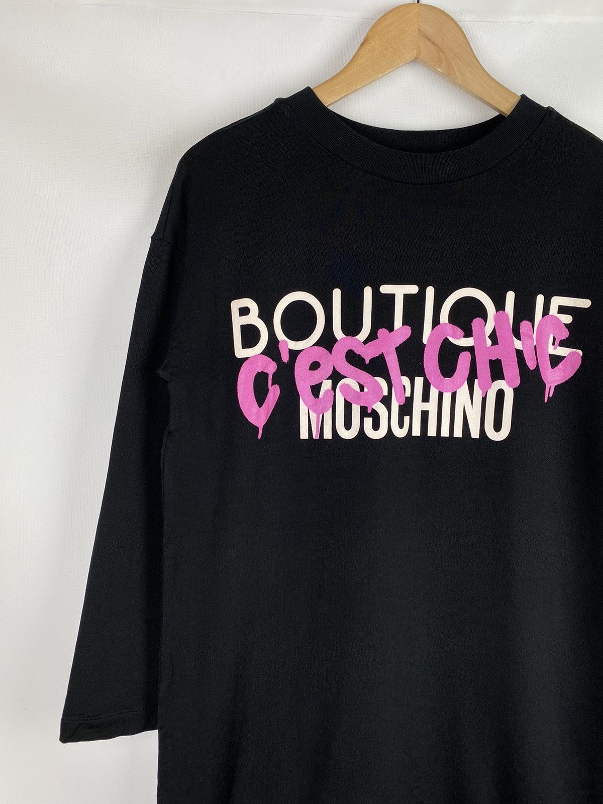 Moschino Boutique Moschino ladies big logo sweatshirt dress size US 6 Size S / US 4 / IT 40 - 4 Thumbnail