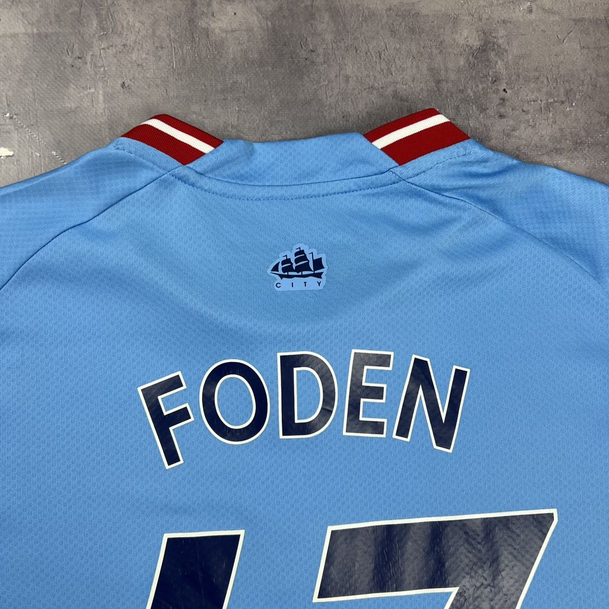 Puma Rare! Foden 47 Puma Manchester City Soccer Jersey Shirt 00s Size US M / EU 48-50 / 2 - 16 Thumbnail