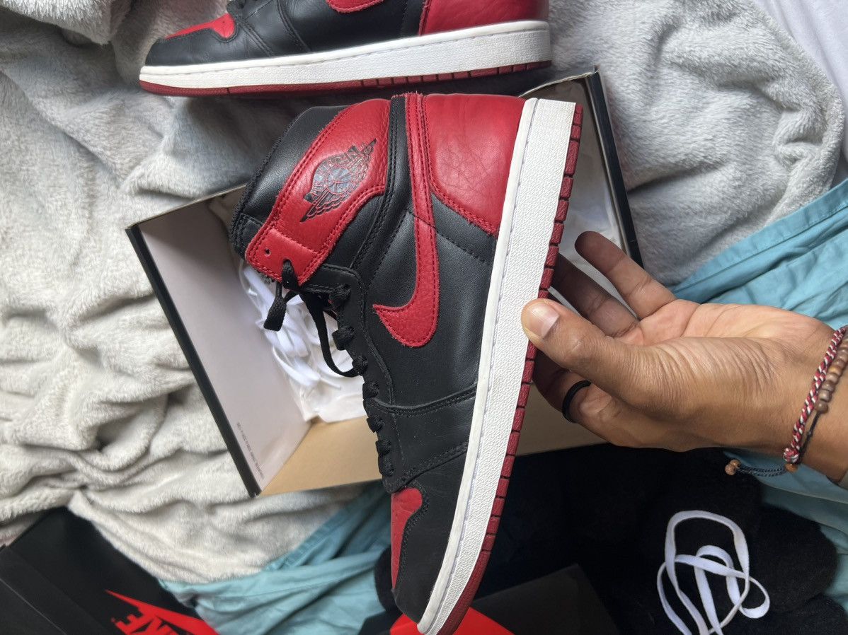 Jordan Brand × Nike Nike Jordan 1 Air Bred Banned 2016 Size US 10.5 / EU 43-44 - 11 Thumbnail
