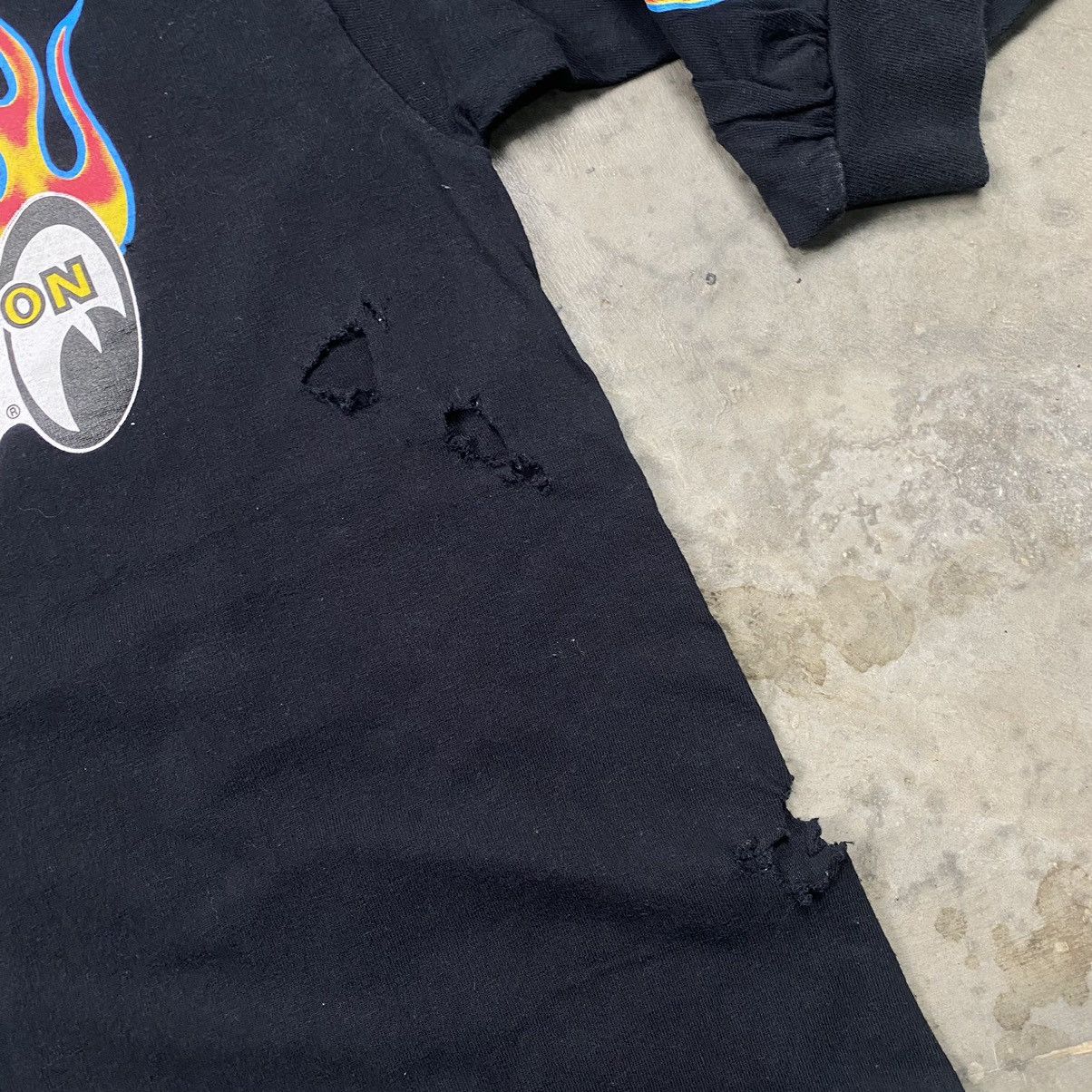 Vintage Rare y2k Moon Eyes Flames Flamin Mooneyes Longsleeve Size US L / EU 52-54 / 3 - 12 Thumbnail