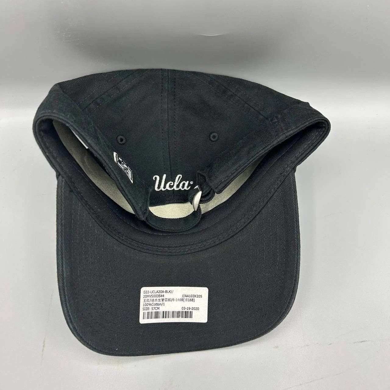 The Game UCLA Bruins Hat Men Black Embroidered NCAA Strap Back Cotton Size ONE SIZE - 5 Thumbnail