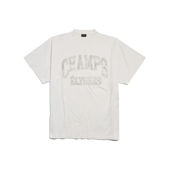 Balenciaga Balenciaga FW24 White Graphic Oversized T-Shirt Size US L / EU 52-54 / 3 - 1 Thumbnail