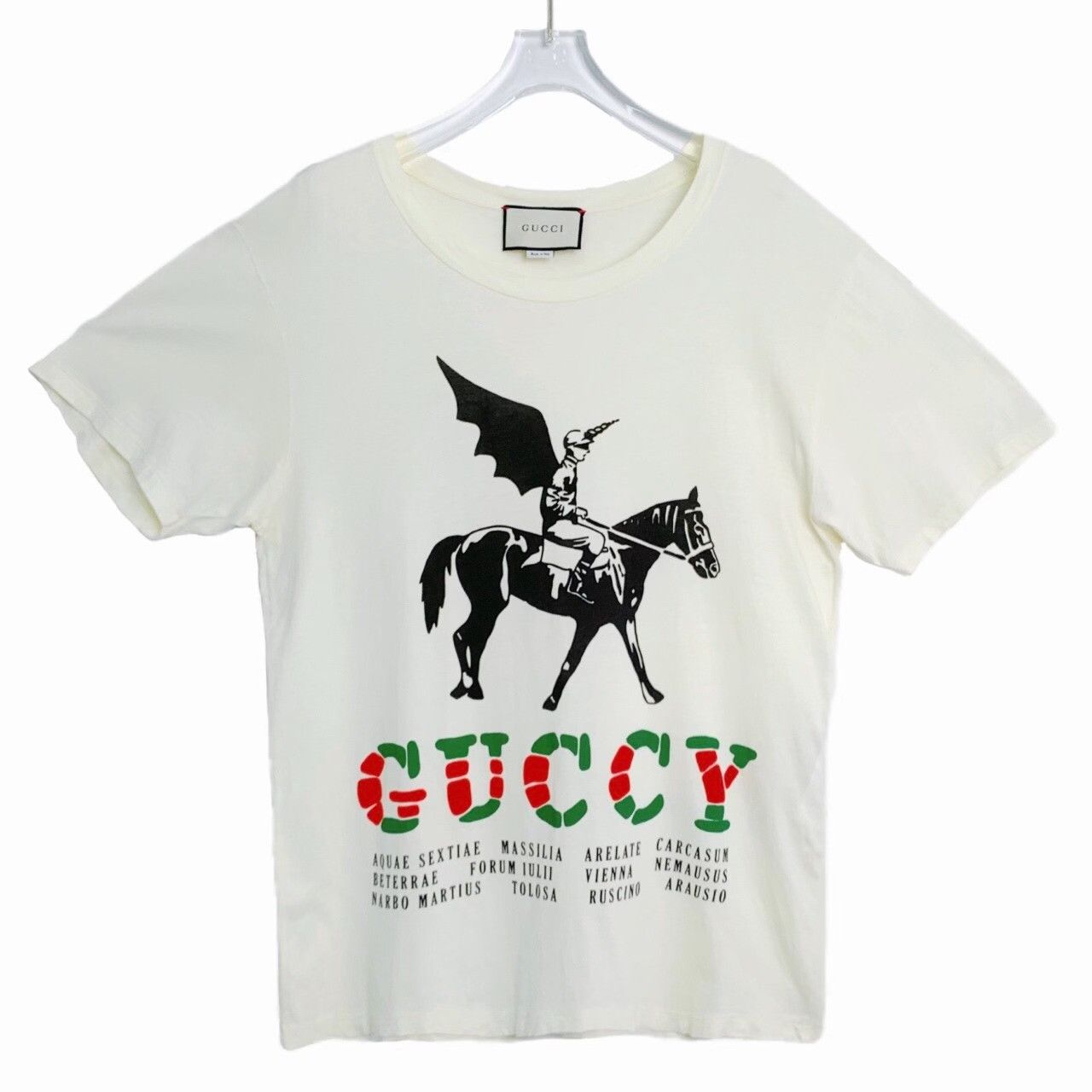 Gucci Gucci Retro Printed White T-Shirt S Women Size S / US 4 / IT 40 - 1 Thumbnail