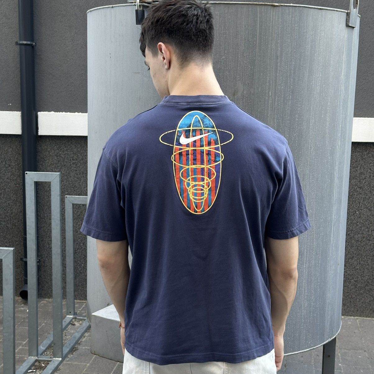 Nike × Vintage Vintage Nike T-shirts Big Logo 90s Y2K Style USA Distressed Size US M / EU 48-50 / 2 - 1 Thumbnail