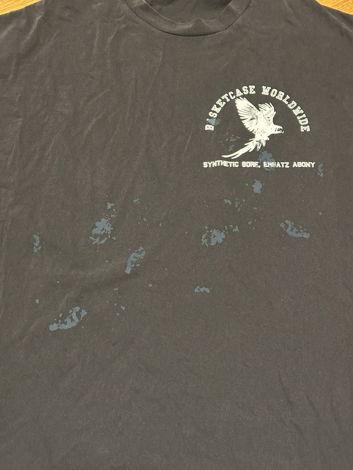 basketcase gallery Basketcase RECRUIT, a painted black t-shirt Size US XL / EU 56 / 4 - 2 Thumbnail