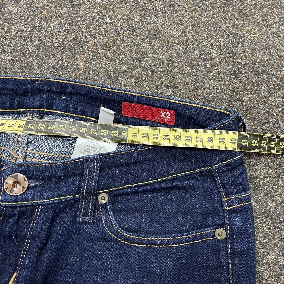 Vintage Vintage Y2K Flared Distressed Wide Leg Jeans Skate Logo 34 Size 34" / US 12 / IT 48 - 6 Thumbnail