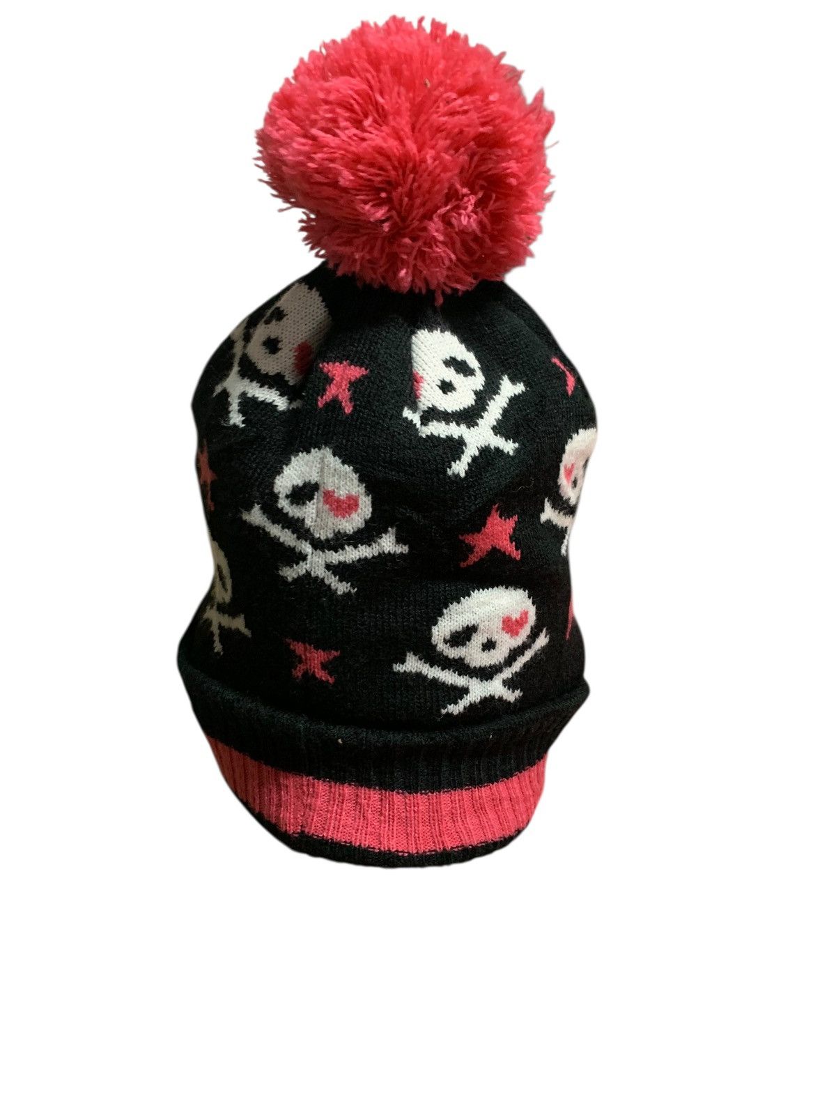 Designer × Japanese Brand × Kapital Rare Skull Roses Cuffed Beanie Hat Size ONE SIZE - 5 Thumbnail