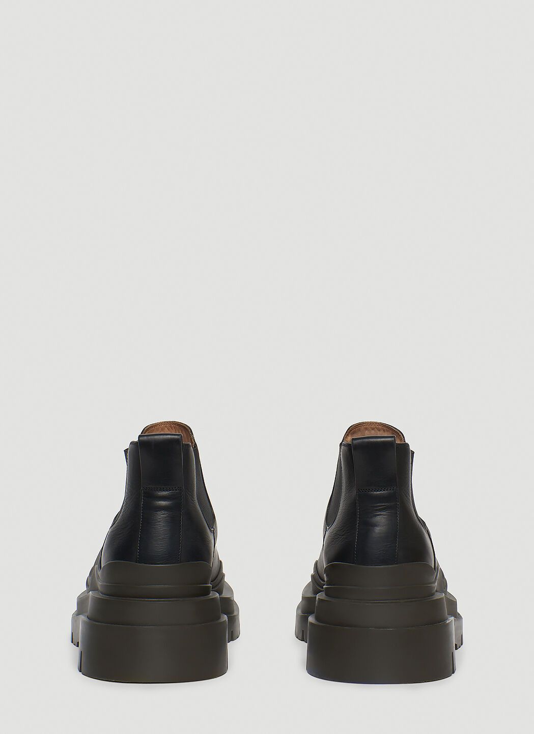 Bottega Veneta o1lv12m1024 Tire Chelsea Ankle Boots in Black Size US 12 / EU 45 - 4 Thumbnail