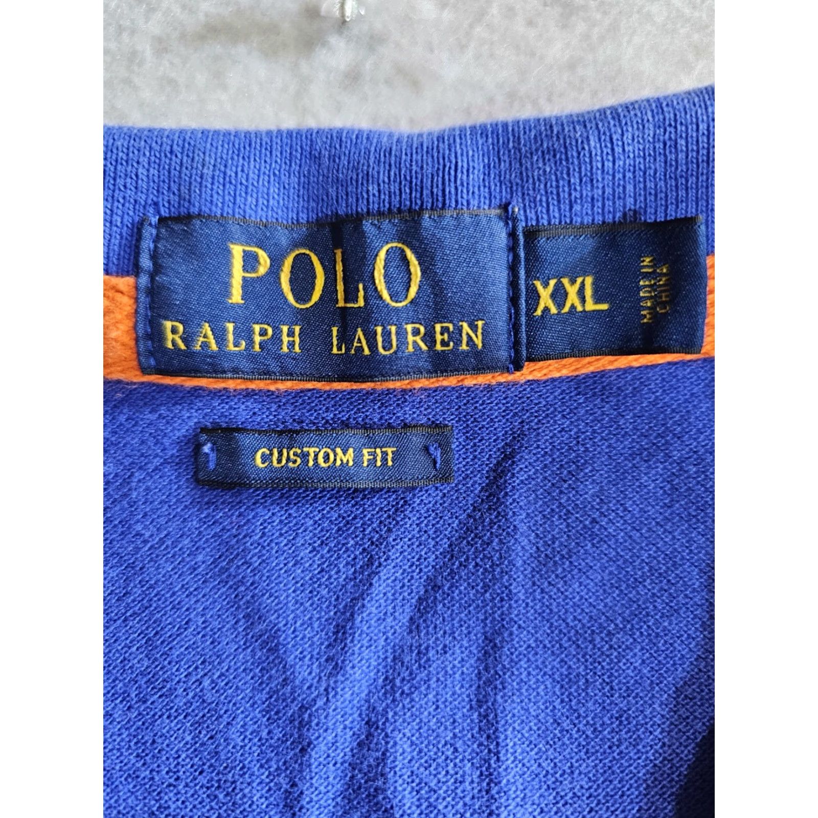 Polo Ralph Lauren VINTAGE Polo Ralph Lauren Marine Supply Big Pony Logo Short Sleeve Shirt Mens XL Blue Polo Shirt Mens XL Blue Vintage Size US XL / EU 56 / 4 - 4 Thumbnail