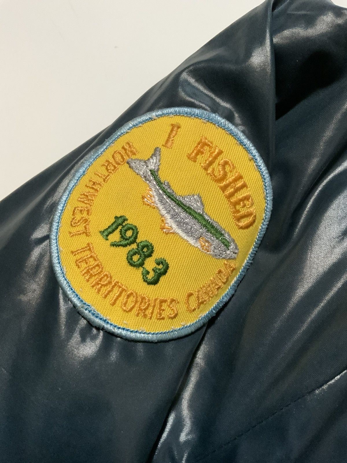 Vintage Vintage 80s Fenwick Borden Fishing Team Member Patch Jacket Size US L / EU 52-54 / 3 - 6 Thumbnail