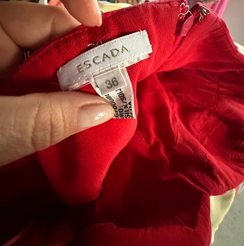 Escada Pink escada silk dress vintage Size S / US 4 / IT 40 - 3 Thumbnail