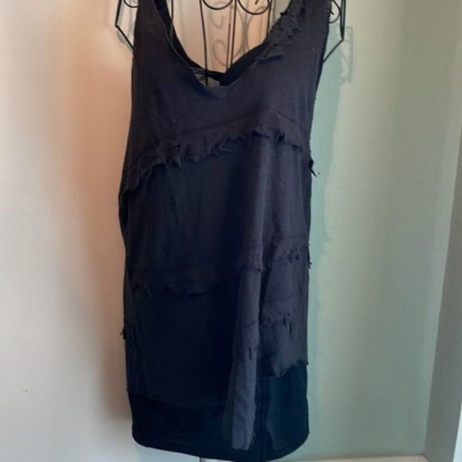 Iro Iro Boham distressed slub linen jersey tank black L Size L / US 10 / IT 46 - 5 Thumbnail