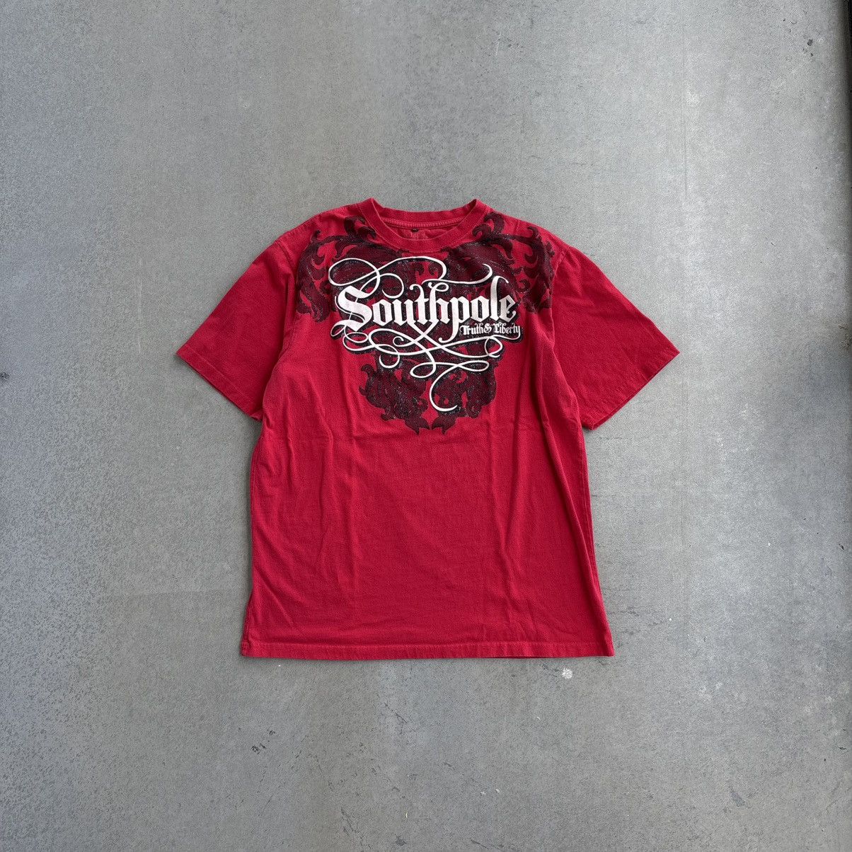 Southpole × Vintage Vintage Y2K Southpole Red XL Shirt Ed Hardy Affliction Style Size US XL / EU 56 / 4 - 12 Thumbnail