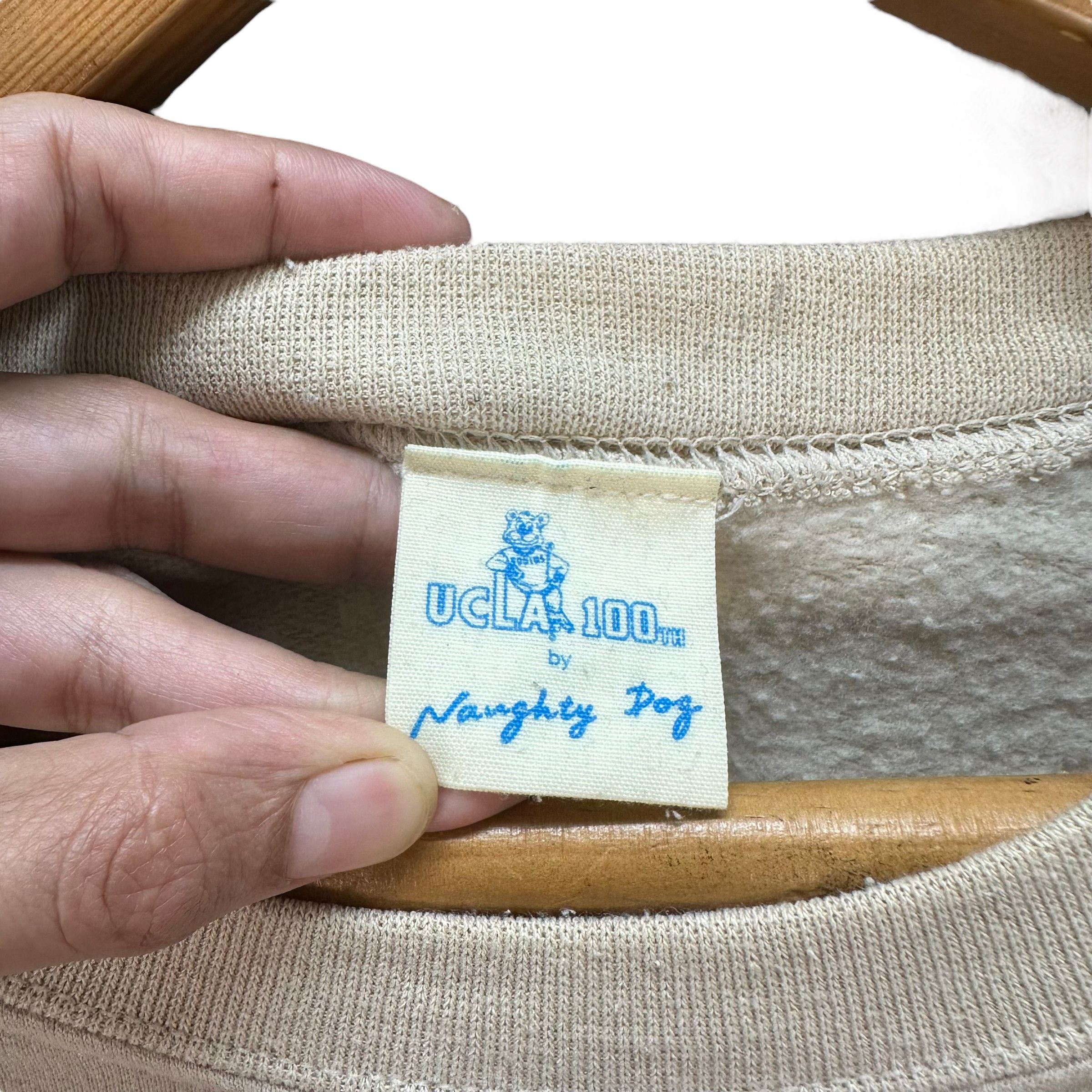 Vintage UCLA 100TH BY NAUGHTY DOG FLAG LOGO SWEATSHIRT #8453-010 Size US L / EU 52-54 / 3 - 7 Thumbnail