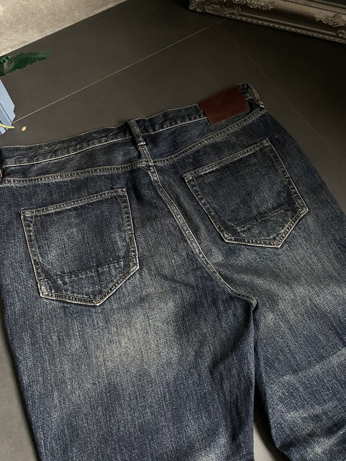 Japanese Brand Allsaints Baggy Washed Distressed Denim Faded Jeans Y2k Size US 34 / EU 50 - 13 Thumbnail