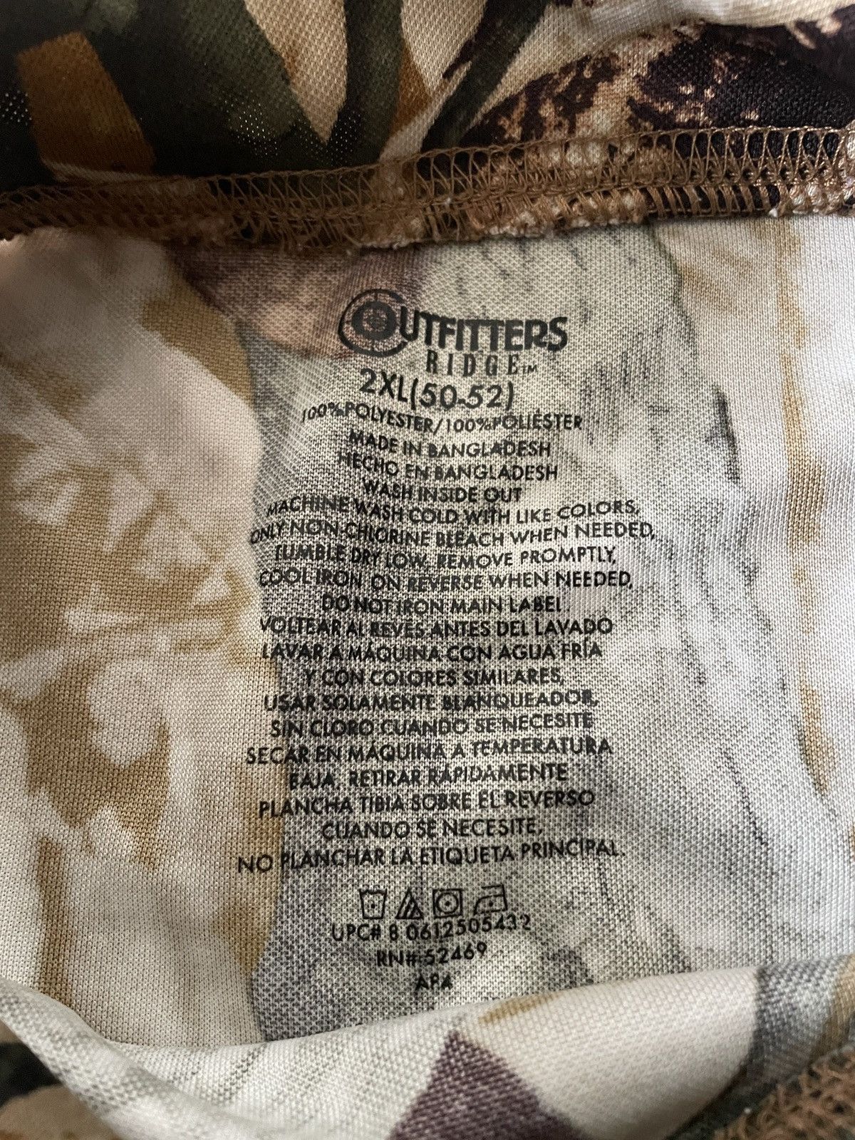 Cabelas × Realtree Outfitters Ridge Cabela’s Mockneck Tree Camo Long Sleeve Size US XXL / EU 58 / 5 - 3 Thumbnail