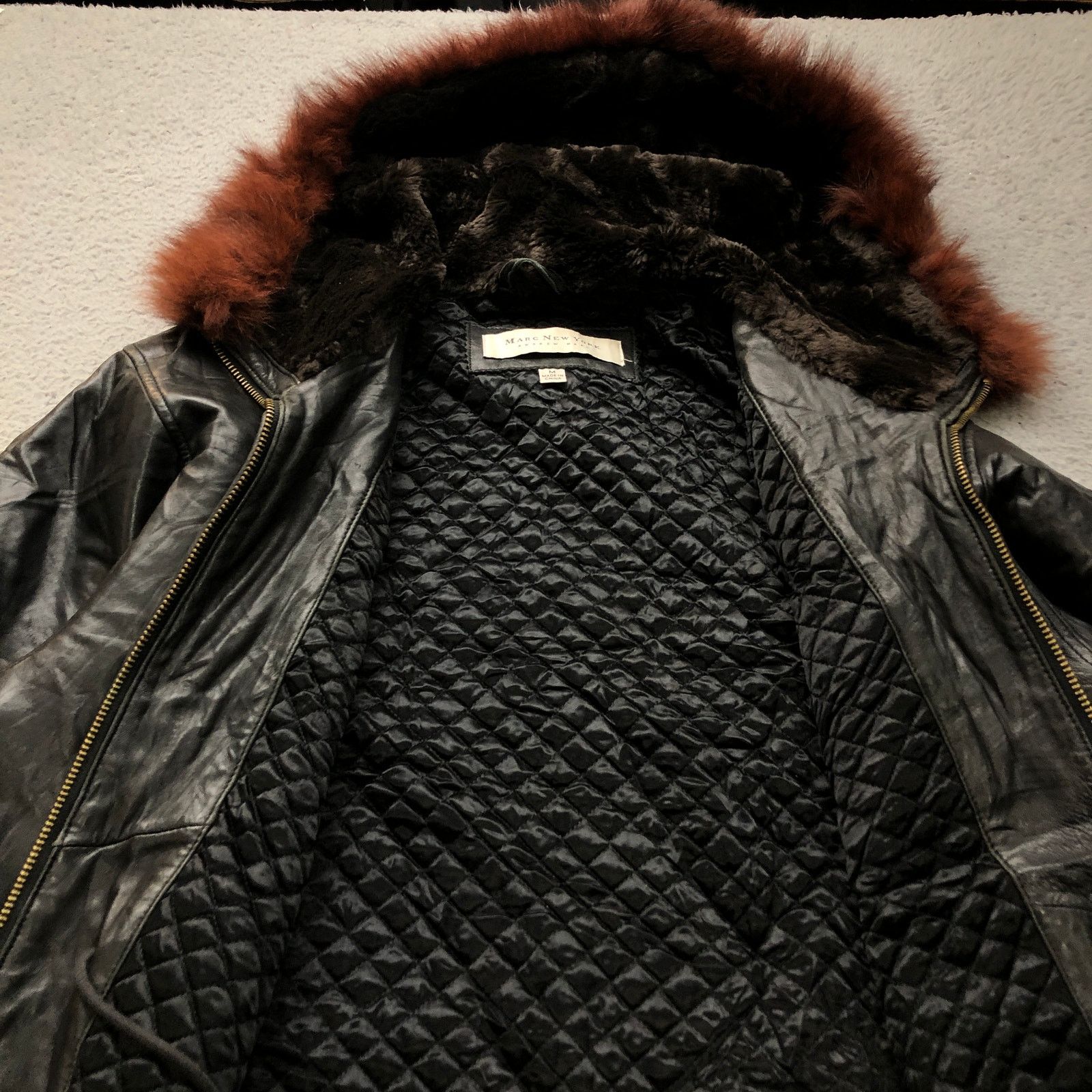 Other Vintage Andrew Marc Quilt Genuine Leather Jacket Womens M Size M / US 6-8 / IT 42-44 - 7 Thumbnail