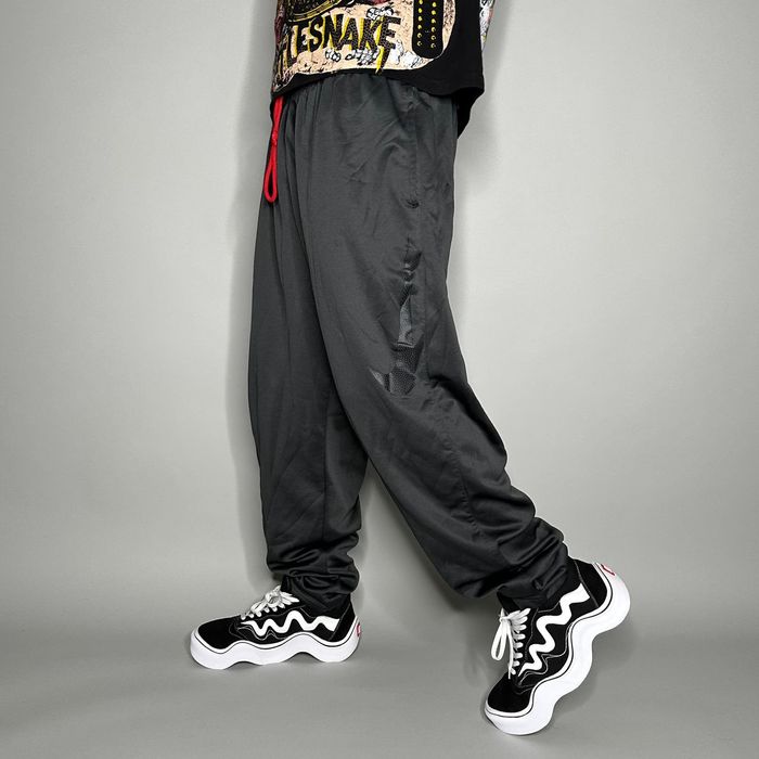 Nike Vintage Nike Joggers Dark Grey Polyester Sweatpants Y2K