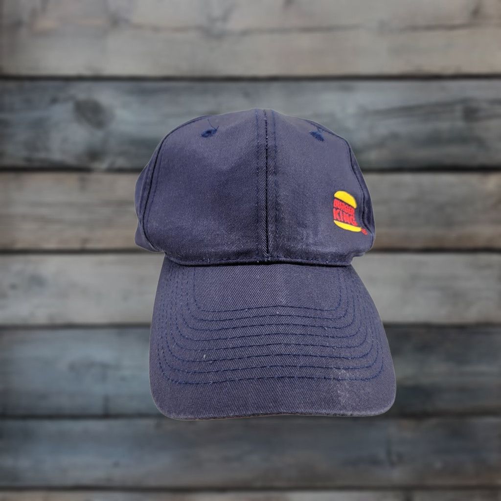 Logo 7 Burger King Embroidered Small Logo Blue Employee Crew Snapback Hat Size ONE SIZE - 1 Thumbnail