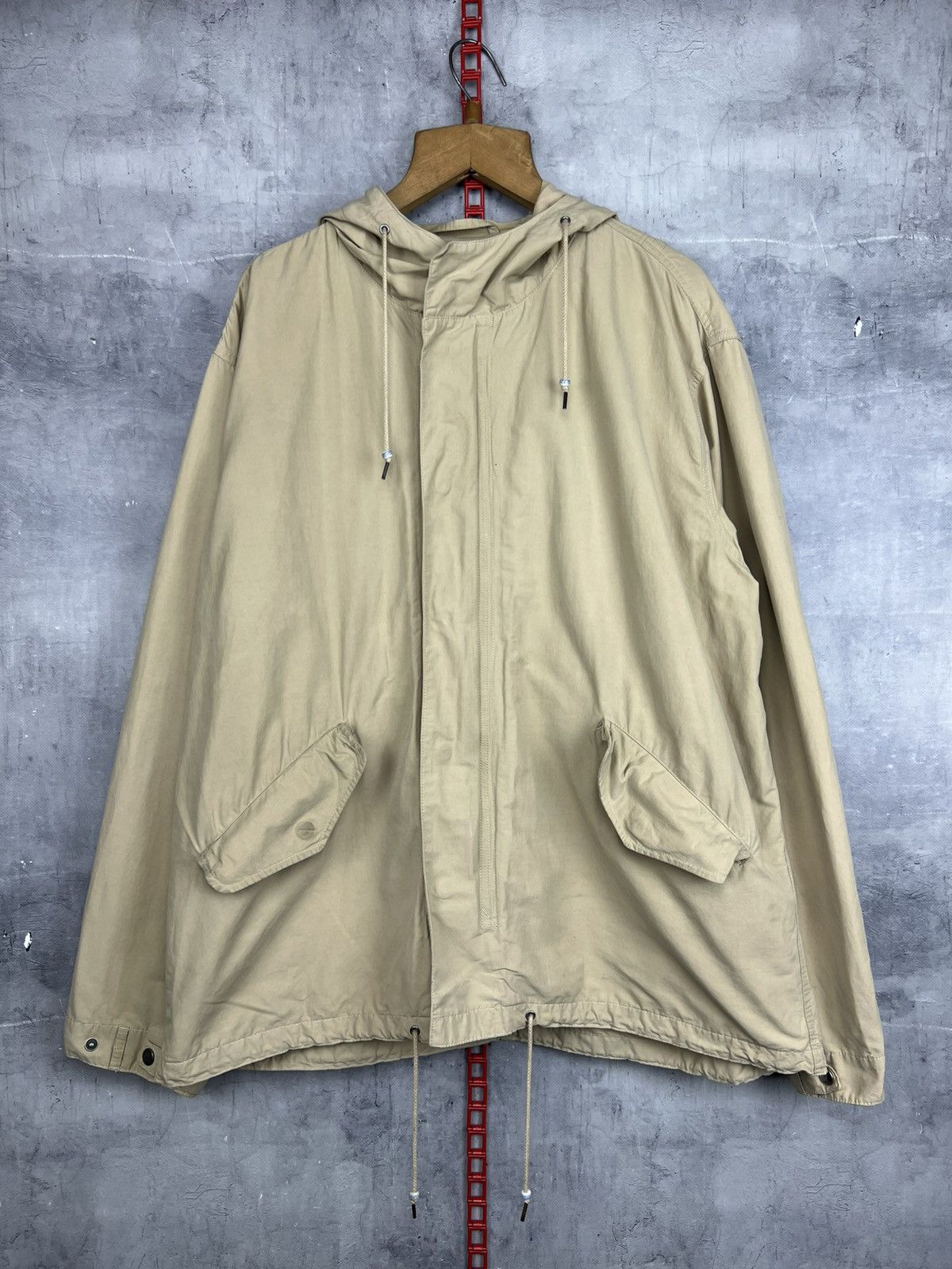Polo Ralph Lauren Vintage Ralph Lauren Jacket Field Military Hooded Jacket Size US L / EU 52-54 / 3 - 3 Thumbnail