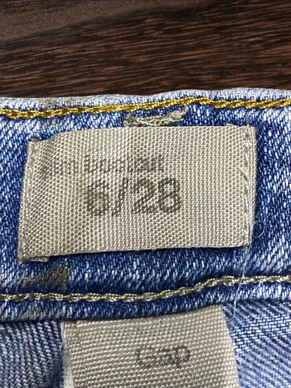 Dapper Dan × Gap Vintage Gap DenimFaded Wash Distressed Slim Bootcut Jeans Size US 30 / EU 46 - 16 Thumbnail