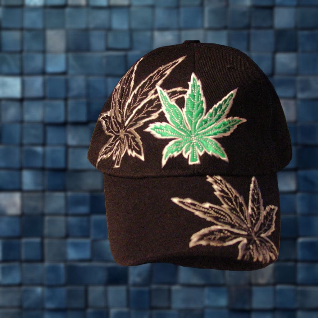 Vintage VINTAGE Marijuana Leaf Baseball Cap Adjustable Men Black 90s Streetwear Size ONE SIZE - 1 Thumbnail
