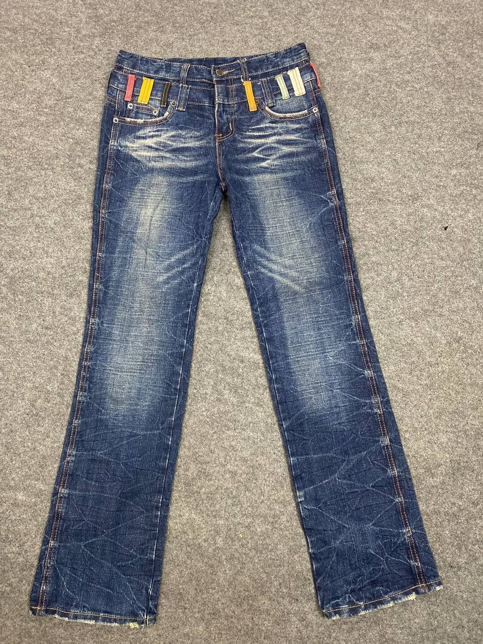Japanese Brand vintage japanese brands double waist denim nice design Size US 32 / EU 48 - 8 Thumbnail