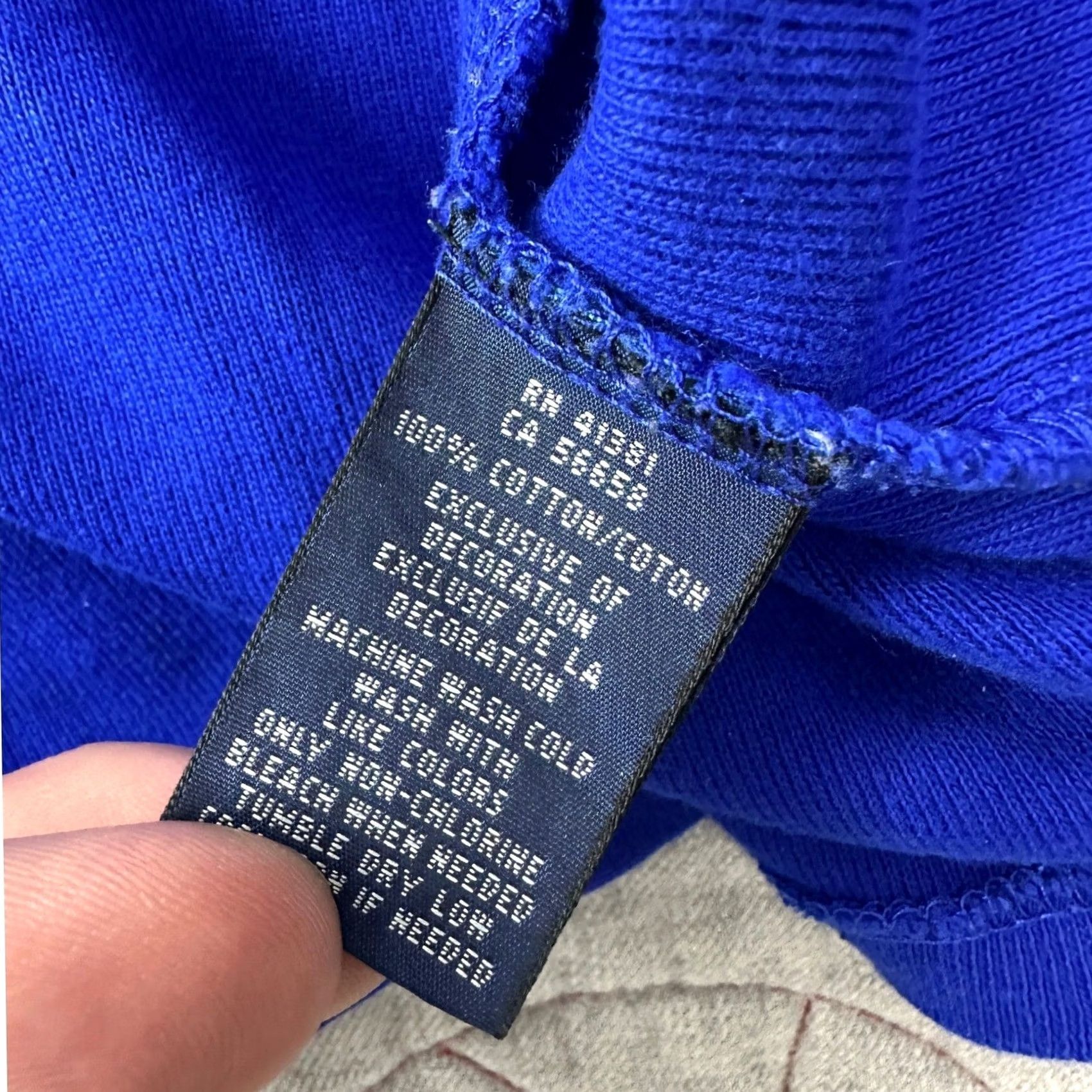 Ralph Lauren Ralph Lauren Top Blue Long Sleeve Crew Neck Pony Logo / Womens XL Size XL / US 12-14 / IT 48-50 - 4 Thumbnail