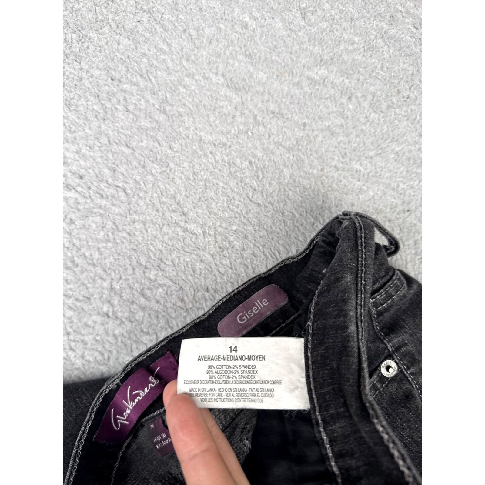 Gloria Vanderbilt Gloria Vanderbilt Jeans Giselle Bootcut Womens 14 Gray Mid Rise Stretch 34x32 Size 36" / US 14 / IT 50 - 7 Thumbnail