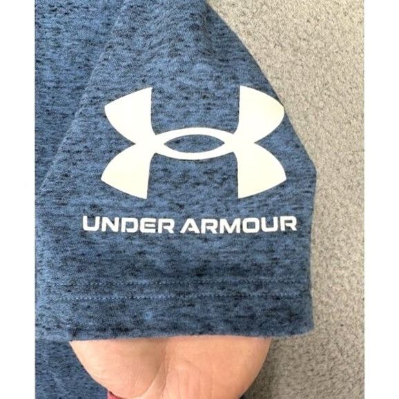 Under Armour Under Armour Hoodie Sweatshirt Mens Small Blue Short Sleeve Drawstring Clothing Pullover Breathable Logo Size US S / EU 44-46 / 1 - 6 Thumbnail