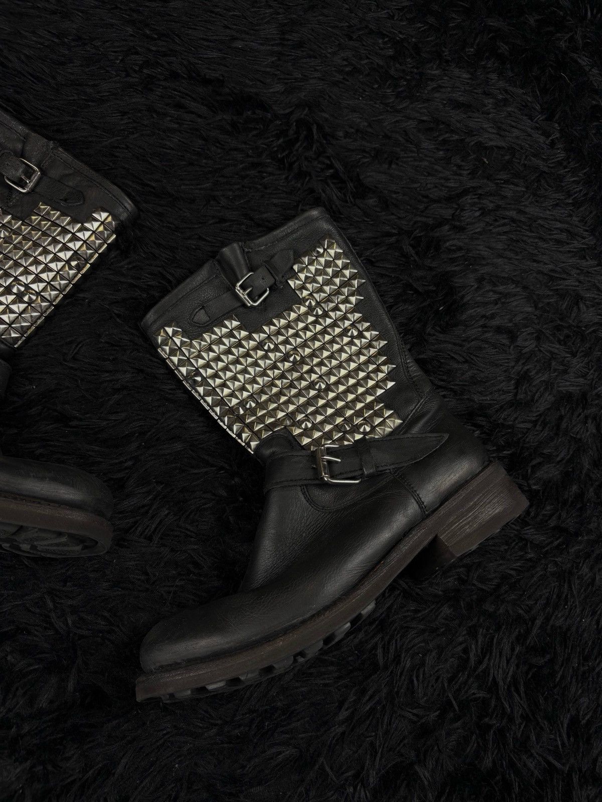 ASH Rare ASH Pyramids Studded Ankle Leather Boots Size US 8 / EU 41 - 3 Thumbnail
