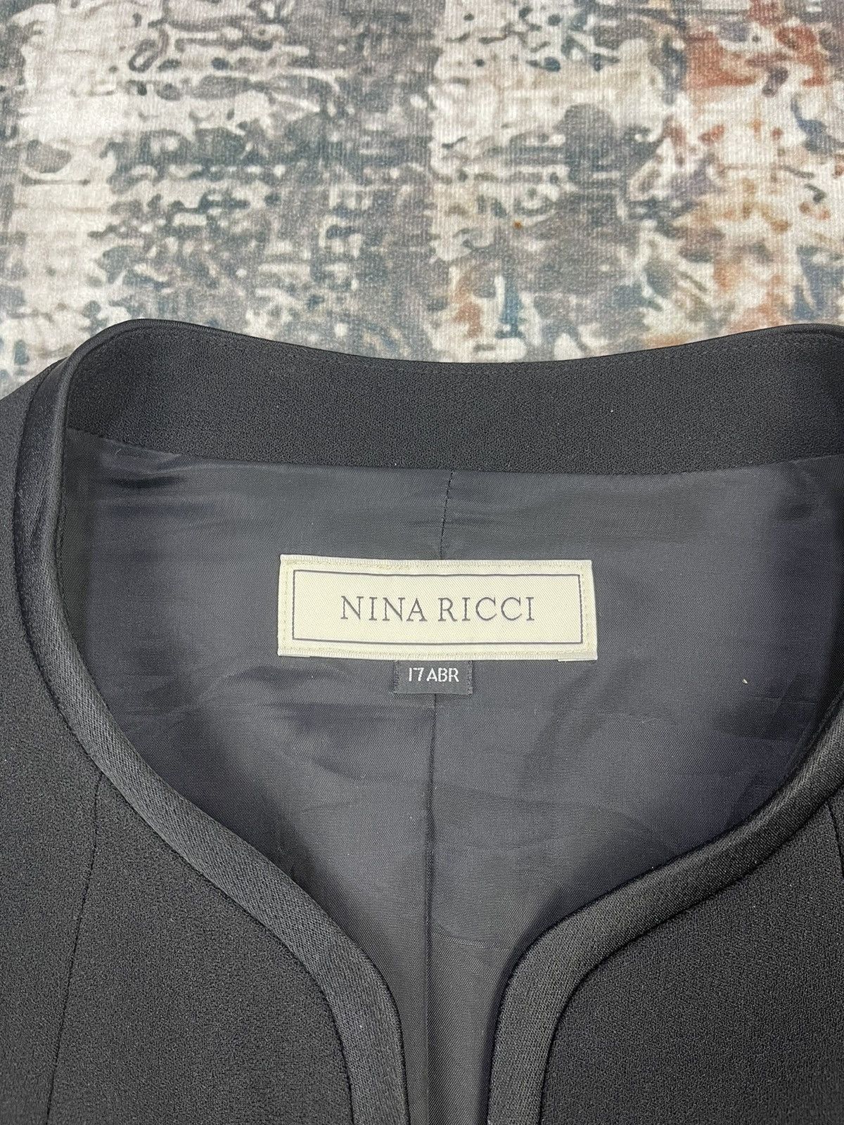 Nina Ricci Nina Ricci Cropped Open Front Trim Lapel Coat Size ONE SIZE - 9 Thumbnail