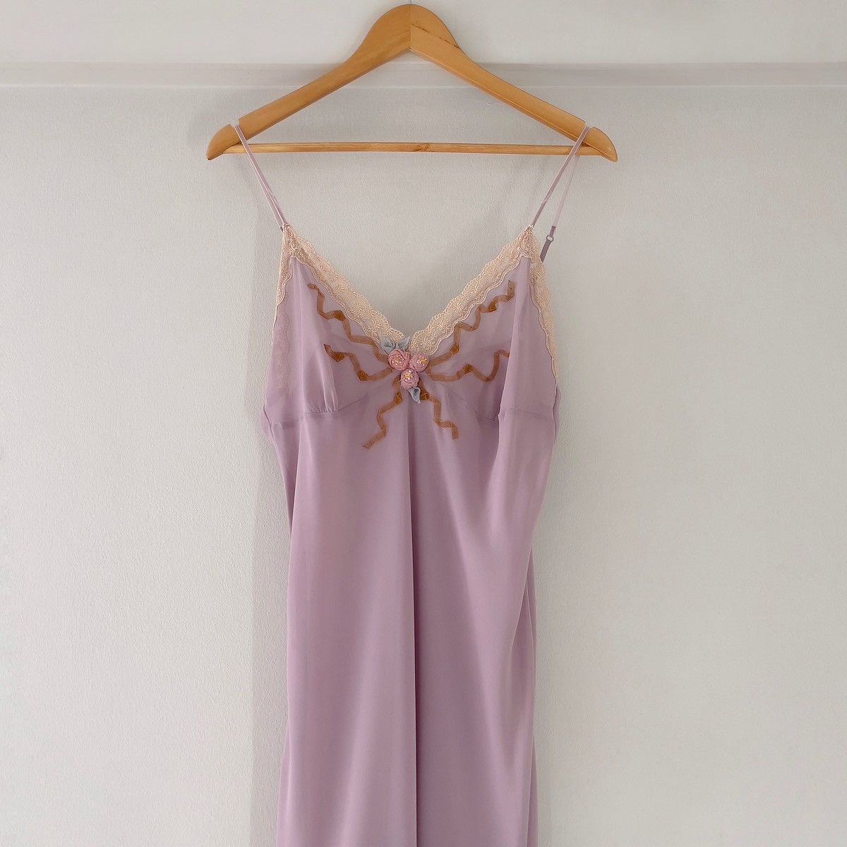 Vintage Romantic Dusty Purple Chiffon Semi-Sheer Mini Dress (Large) Size L / US 10 / IT 46 - 13 Thumbnail