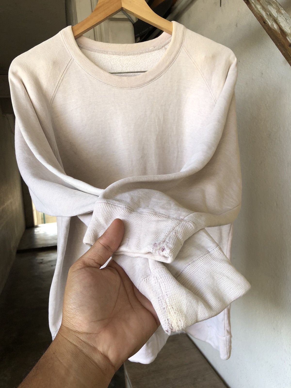 Issey Miyake Vintage 90s Issey Miyake IS Big Logo Distressed Crewneck Size M / US 6-8 / IT 42-44 - 14 Thumbnail