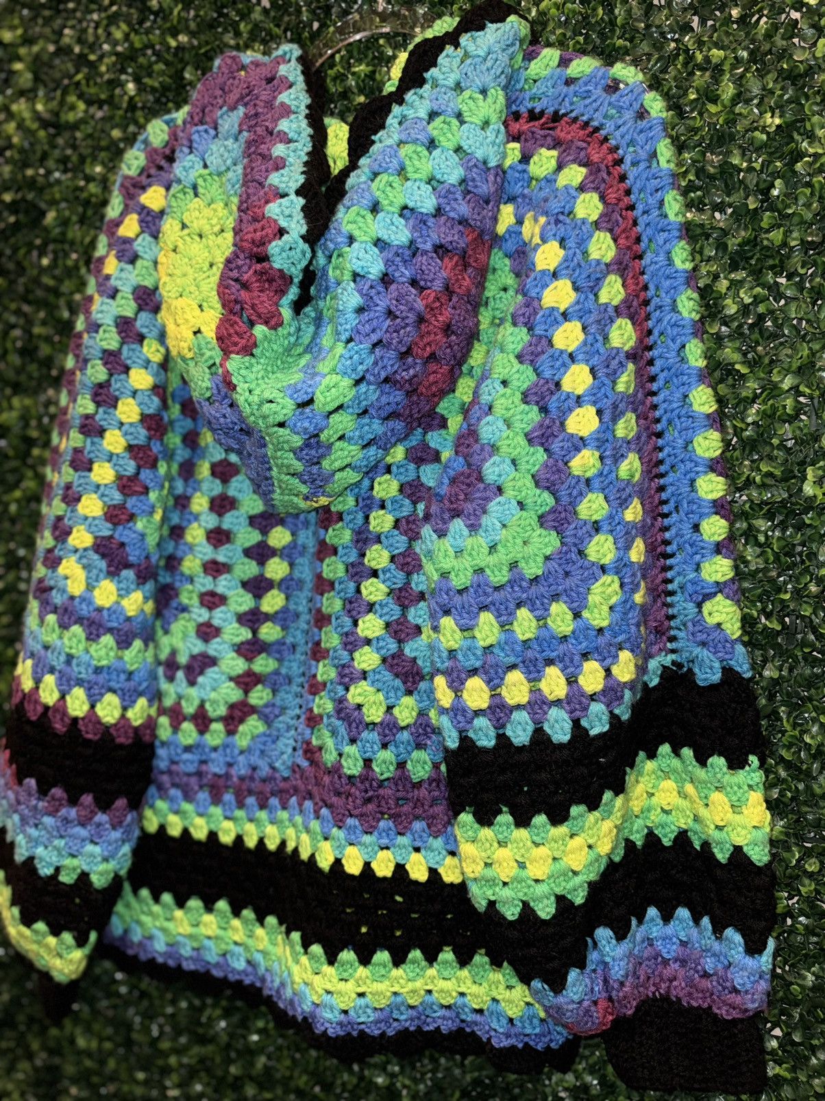 Other Hand crocheted granny square cardigan. BNWOT fits like a L Size L / US 10 / IT 46 - 6 Thumbnail
