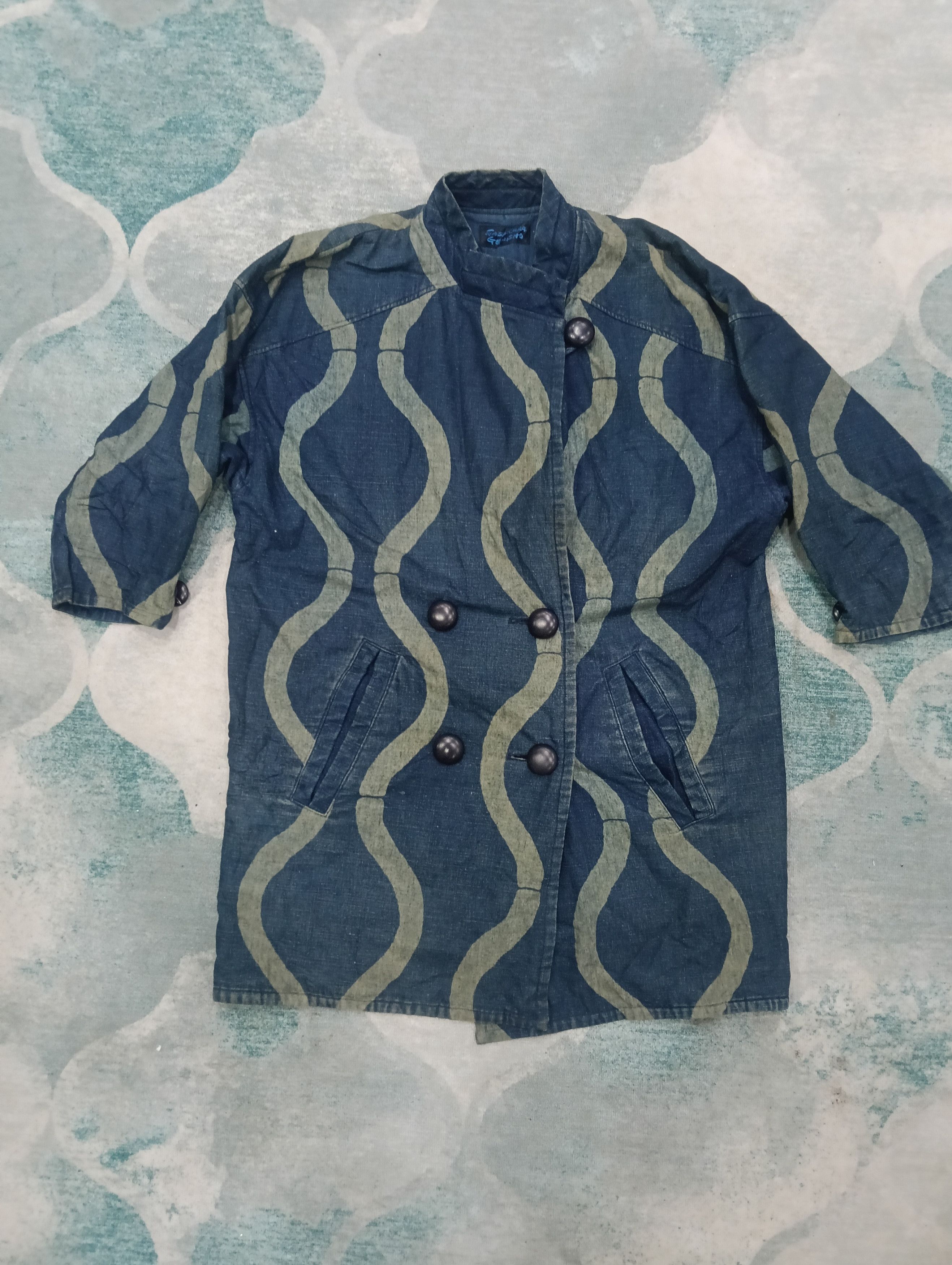 Indigo Blue Indigo SASAKURA GENSHO Japan Brand Size XL / US 12-14 / IT 48-50 - 1 Thumbnail