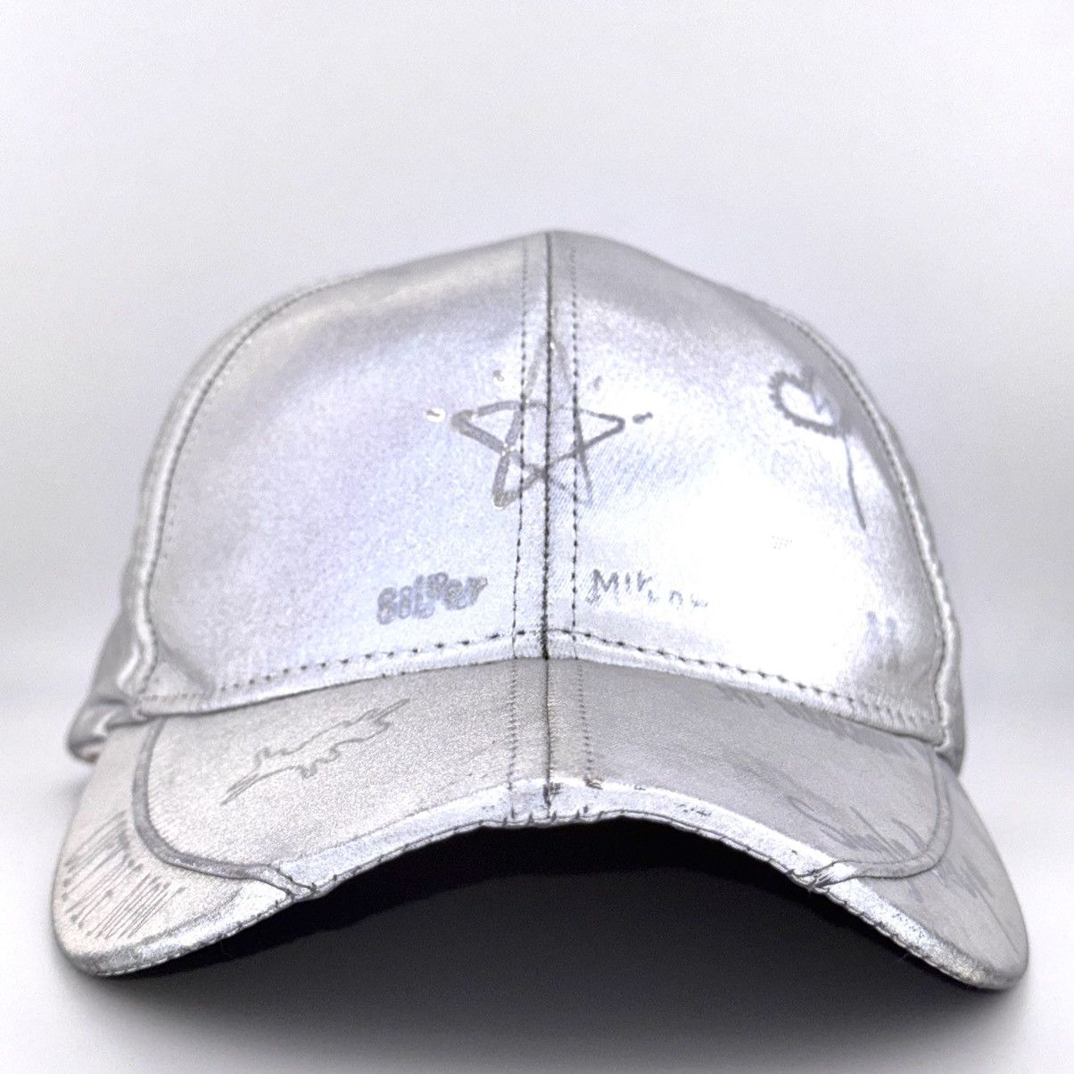 SMFK SMFK Reflective Silver All Over Graphic Sam & Frank Cap Size ONE SIZE - 4 Thumbnail