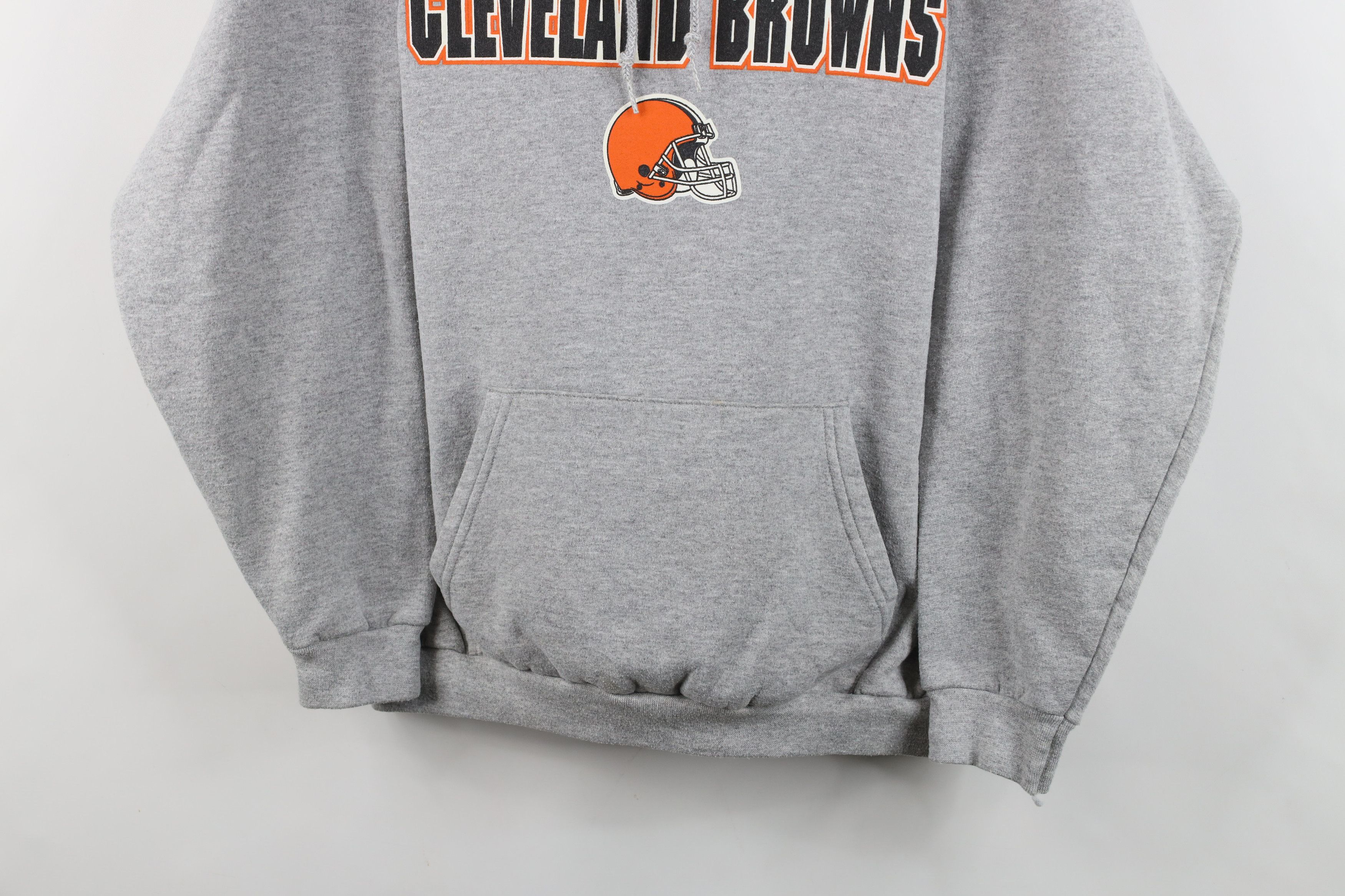 Vintage Vintage NFL Cleveland Browns Football Hoodie Sweatshirt Gray Size US XL / EU 56 / 4 - 3 Thumbnail