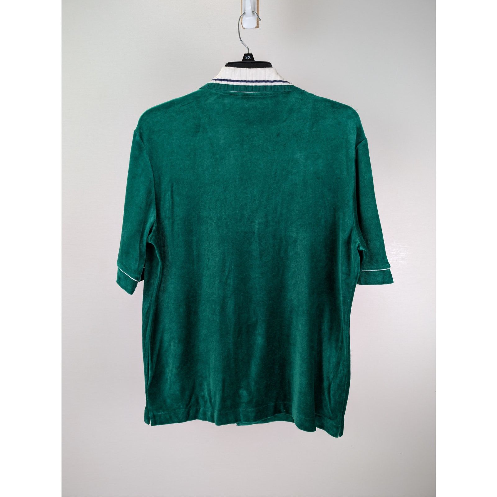 Casablanca o1rshd1 CC20 Men's Short Sleeved Velour Shirt in Evergreen Size US S / EU 44-46 / 1 - 16 Thumbnail