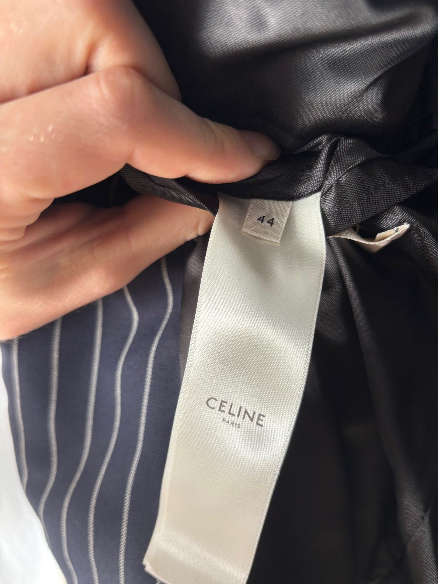 Celine Navy Pinstripe Suit 44/XS- Pinstripe Hedi Slimane Size 44R - 5 Thumbnail