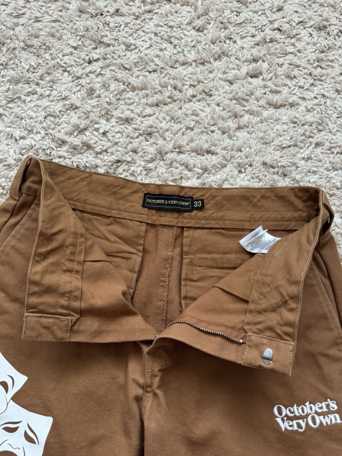 October's Very Own October’s Very Own (OVO)“Laugh Now Cry Later” Workwear Pants Size US 33 - 5 Thumbnail