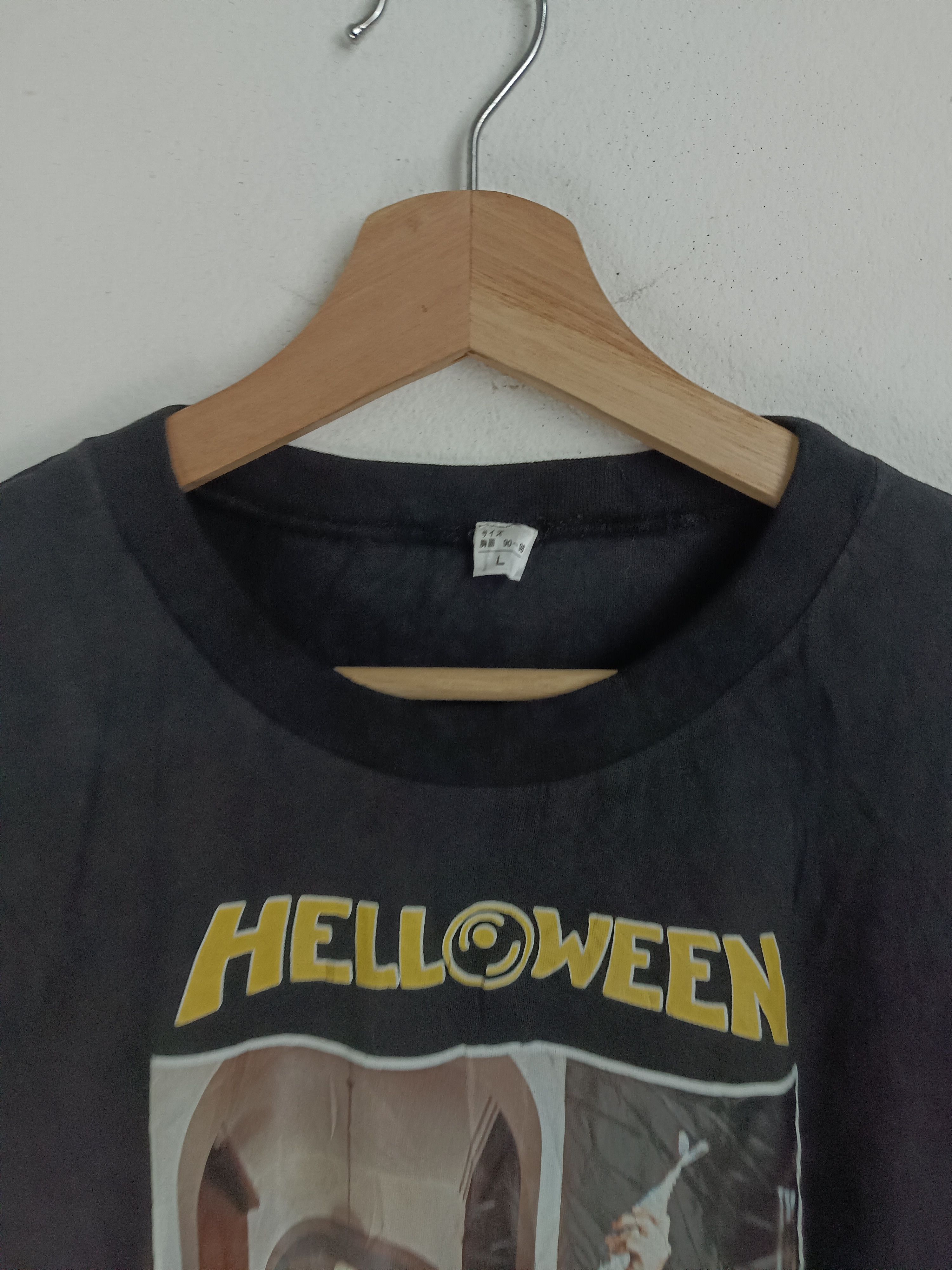 Band Tees VINTAGE 90'S HELLOWEEN PINK BUBBLES POWER METAL TEE meatloaf Size US M / EU 48-50 / 2 - 10 Thumbnail