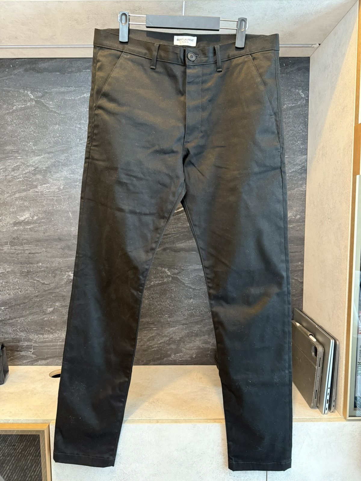 Saint Laurent Paris Saint Laurent Paris 2019 Black Chino Size US 34 / EU 50 - 1 Thumbnail